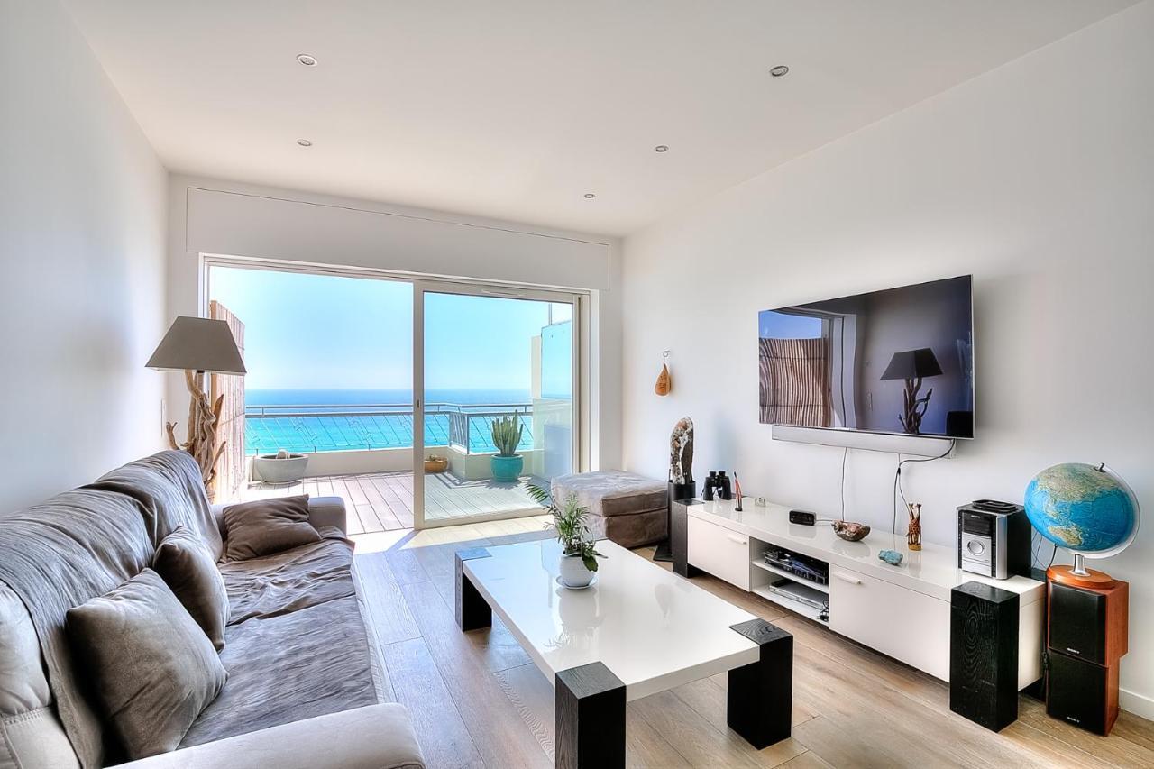 Le Florentina, Dernier Etage Avec Terrasse, Vue Sur La Baie Des Anges Lägenhet Nice Exteriör bild