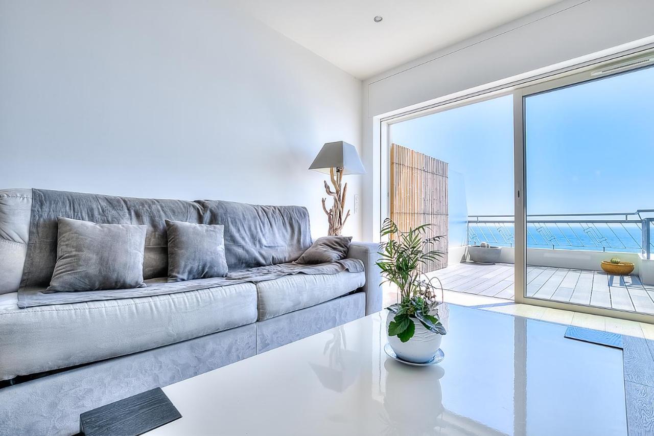 Le Florentina, Dernier Etage Avec Terrasse, Vue Sur La Baie Des Anges Lägenhet Nice Exteriör bild