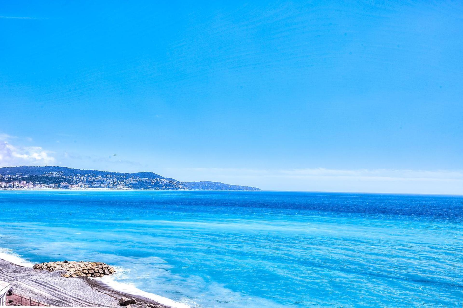 Le Florentina, Dernier Etage Avec Terrasse, Vue Sur La Baie Des Anges Lägenhet Nice Exteriör bild