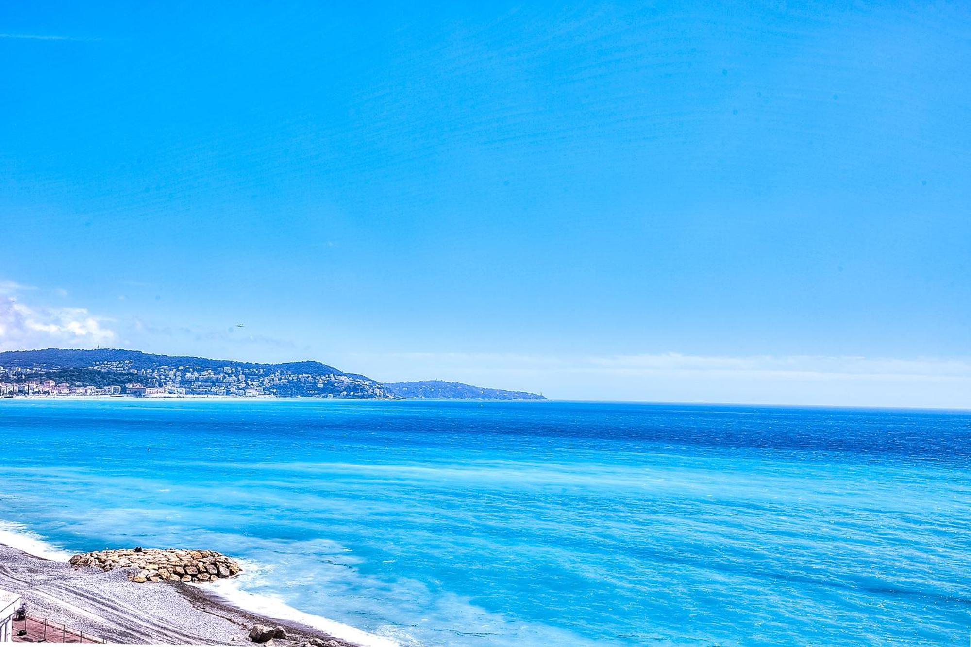 Le Florentina, Dernier Etage Avec Terrasse, Vue Sur La Baie Des Anges Lägenhet Nice Exteriör bild